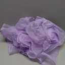 WDIRARA Toddler Girl's Mesh Tulle Dress Square Neck Puff Short Sleeve Ruffle Hem Birthday Party Cute A Line Midi Dress Purple 5Y