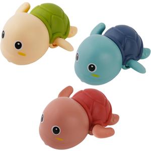 Bath Toys, Bath Toys for Kids Ages 1-3, Swimming Turtle Wind Up Set, Water Play for Baby, Bathtub Time Fun, Infant Toddler Swimming Turtles, 3 Pack