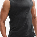 MIER Men's Tank Tops Cotton Sleeveless Muscle Shirts for Workout Running Athletic Gym Lounge Casual, Breathable
Color: Heather Dark Grey, Size: XXL