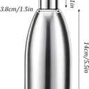 2 Pcs 16.9 Oz/500 ml Stainless Steel Soap Dispenser Dish Soap Dispenser for Kitchen Sink Rust Proof Leak Proof Pump Bottle for Bathroom Countertop Hand Lotion Shampoo Body Wash