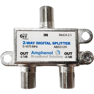 Amphenol 2-Way Digital Coaxial Splitter MoCA 2.5 ABS312H