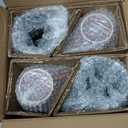 Bosmarlin Ceramic Coffee Mug Set of 4, 17 Oz, Coffee Cups with Big Handle, Microwave Safe, Unique Reactive Glaze (Blue&Red)