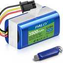 14.8V 3500mAh Battery Pack for Robot Vacuum Cleaner 360 S5 S7 S7 Pro T90 X9 Vacuum Spare,Battery for LIFERO RX9 Robot Vacuum with Tools Replacement Battery