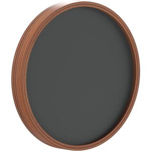 Flash Furniture Wall Mounted Magnetic Chalkboard with Solid Pine Wood Frame, Commercial Grade with Included Eraser and Chalk, 12" Round, Set of 2, Rustic