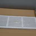 1 Pcs Return Air Grille 26 x 8.5 x 3/4 Inch (24 x 6 Duct Opening Size) High Flow Air Vent with Angled Slots Decorative White Return Vent Cover Suitable for Various Home Decoration Styles