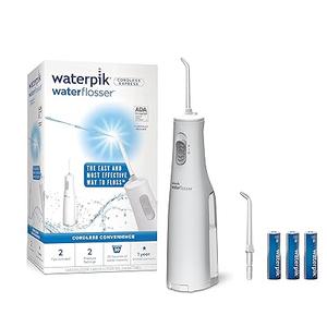 Waterpik Cordless Express Water Flosser, Battery Operated & Portable for Travel & Home, ADA Accepted, Waterproof for Shower Use, White WF-02, Packaging May Vary Waterpik Cordless Express Water Flosser, Battery Operated & Portable for Travel & Home, ADA Accepted, Waterproof for Shower Use, White WF-02, Packaging May Vary