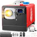 Diesel Heater 8KW, All-in-One Portable Diesel Parking Heater with LCD Thermostat Monitor & Remote Control, Fast Heating Low Noise Heater for Tent, Car, RV, Camper