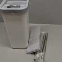 JOYMOOP Mop and Bucket with Wringer Set, Hands Free Flat Floor Mop and Bucket, with 3 Washable Microfiber Pads, Wet and Dry Use, Floor Cleaning System