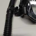 Greatever Dry Snorkel Set,Panoramic Wide View,Anti-Fog Scuba Diving Mask,Professional Snorkeling Gear (Adults, Black)