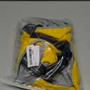 LIANZIMAU Waterproof Dog Raincoat 4 Legs with Leash Hook Reflective Adjustable Belly Strap Clear Hood Lightweight Polyester for Large Dogs (L, Yellow)