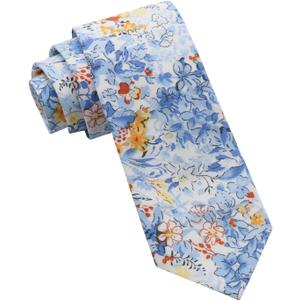 Boys Tie Floral Kids Ties Self-tied Cotton Ties for Boys, 2.36" Youth Tie for School Accessory Party Daily Graduation (XXXL)