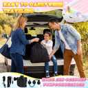 Unicorn Toddler Kids Inflatable Bed, Travel Bed with Safety Bumper and Air Mattress Portable Air Mattress with Pump for Vacation Hotel Home Sleepover Kids Birthday Gift
