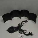 Metal Deer Wall Toilet Paper Storage,Animal Decorative Metal Holders,Black Toilet Tissue Holder,Cute Paper Storage for Bathrooms,Wall Pape Organizer Hold Extra 8 Rolls