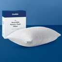 Cool Gel Cooling Pillow for Hot Sleepers - King Size Shredded Memory Foam Pillows for Sleeping - Adjustable Neck & Shoulder Support, Reversible Bamboo Cover, Hypoallergenic & Breathable (King (1 Pack))