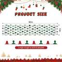 OTOSTAR Snowflake Christmas Tree Black Merry Christmas Table Runner, Xmas Seasonal Winter Holiday Kitchen Dining Table Decoration for Home Party Decor 13x90 Inch