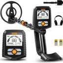 SUNPOW Metal Detector for Adults & Kids  Easy to Use & Assemble, Lightweight & Fun for Family Activities  Waterproof 8" Coil, 4 Modes, Bigger LCD  Great Value Metal Detector Kit, MD13