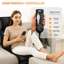 HOMEMASSA Massage-Mat, Detachable Neck Massager, Full Body Vibration Heating, Massage Pad with 10 Vibrating Motors and 9 Speed Settings for Home Office Use, Black