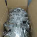 Semi Truck 4 Rear Axle Cover Lug Nut Covers Wheel Covers Kit with 32/33mm Thread-on Lug Nut Covers, 10 Hole Removable CapsABS Plastic Chrome Plated (Installation Tool Included).