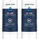GLACIER FRESH DA29-00020B Refrigerator Water Filter Compatible with Samsung DA29-00020A/B, DA29-00020B-1, HAF-CIN/EXP, 46-9101, RF4267HARS For French Door Fridge Kitchen (2 PACK)