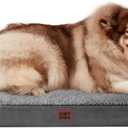 EHEYCIGA Orthopedic XXL Dog Beds for Jumbo Dogs with Removable Washable Cover, Grey, 50x36