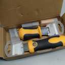 Nicpro 2 PCS Muti-Purpose Razor Blades Scraper Set With 20 Blades Industrial, Adjustable Handle, Cleaning Glass Window Wall Paint, Label Sticker Decal Removal