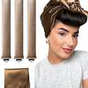 YOSHUYUKI Velvet Overnight Curls Heatless Hair Curler No Heat Satin Heatless Curling Rods Foam Sponge Hair Rollers for Short Long Hair to Sleep in Care Styling Tools - Blonde