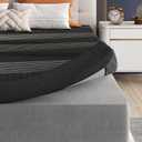 3 Inch Memory Foam Mattress Topper Queen, Cooling Gel Foam Mattress Topper for Back Pain Relief with Washable Cover & Non-Slip Base, CertiPUR-US Certified