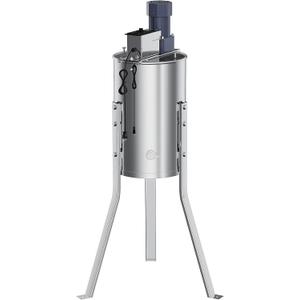 Electric Honey Extractor, 2 Frame Capacity Stainless Steel Honey Spinner with 140W Motor, Adjustable Speed (Up to 1300 RPM), Transparent Safety Lid, Durable & Easy to Clean for Beekeeping