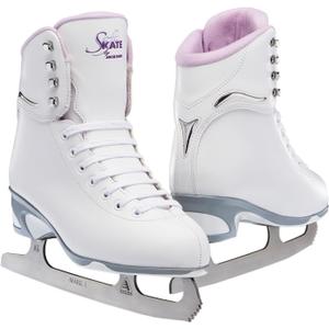 Jackson Figure Ice Skates JS180 / JS181 / JS184 - for Women and Girls (13 Misses, White/Purple)