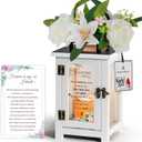 Memorial Lantern with Sympathy Lily Rose Flowers Sympathy Bereavement Gift Idea for Loss of Loved One Memorial Gift for Loss of Mother Father Son Sister Husband