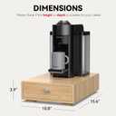 for Nespresso Vertuo Capsules (NV140) - Premium Bamboo Coffee Pod Drawer, 40 Big or 52 Small Vertuoline Pods Organizer Holder - 10.8"Wx15.6"Dx3.9"H (Natural)