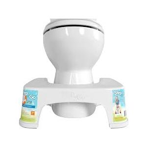 Step and Go 7-in White Toilet Stool