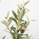Nafresh Tall Faux Olive Tree4Ft(48in) Realistic Texture Potted Silk Artificial Olive Tree Fake Olive Trees Indoor Outdoor for Home Office Living Room Bedroom Foyer Porch Decor.