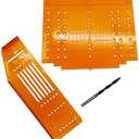 DGQ Pack of 3 Knob Handle Pull Drill Mounting Template for Cabinet Doors and Drawers