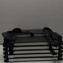 Sturdy 6-Step Aluminum Frame Dog Stair with 1680D PVC Fabric - Non-Slip, Lightweight & Portable - Ideal for Car, SUV, Truck Access - Black (106x80x43cm)