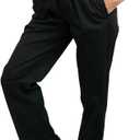 Black Classic Chef Trousers by PermaChef USA (Medium)