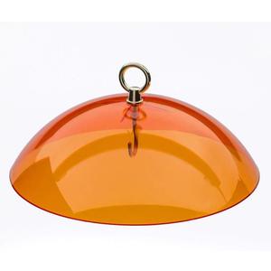 Birds Choice 10" Hanging Bird Feeder Protective Dome Cover, Orange - Compatible with Nectar or Tube Feeders, Made to Withstand Harsh Weather Conditions