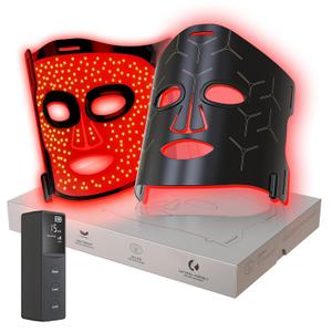 Infrared Red Light Therapy Mask: High Energy Skincare Device for Glowing Skin Ultra-Thin 1.8mm 4.6oz, 830nm 633nm 590nm, Cordless Red Light Therapy for Face Luxury Gift - Generation II Updated