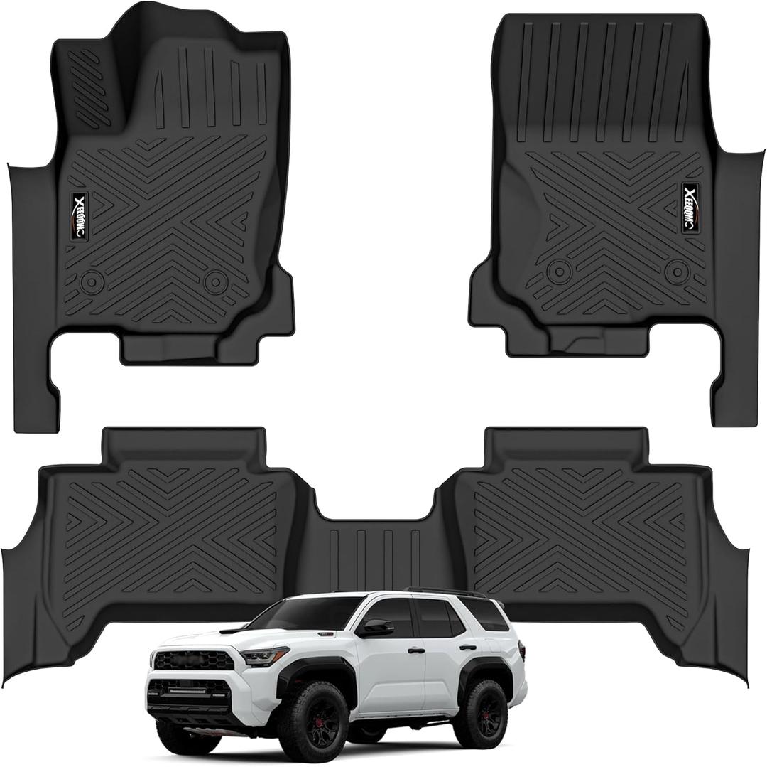 Floor Mats for 2025 Toyota 4runner Fuel 5 Seats (not for Hybrid/EV) All Weather TPE Protection Floor Liners 1st & 2nd Row Floor Liners for 2025 Toyota 4runner Accessories