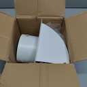 4 Inch Dryer Vent Cover Outside, HG Power Metal Exterior Vent Cover with Removable Screen & Cushioned Non-Return Flap, Air Wall Vent for House, Range Hood, AC, Opening Diameter: 3.81" White