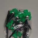 St Patricks Day Decorations Solar Garden Lights Outdoor Waterproof 8 Pack Green Shamrock Three Leaf Lucky Clover Solar Stake Lights 8 Modes for Yard Pathway Party Outside Irish St. Patrick's Day Decor