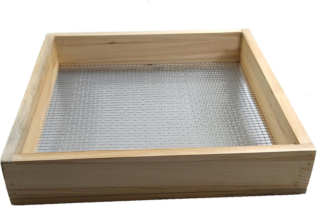 Cedar Garden Sifter - Multi-Purpose Soil Screen Hand Held for Compost, Dirt and Potting Soil (14.96in)