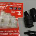 Impact Universal Joint-Socket Swivel Set: 3-Piece 1/2", 3/8", 1/4" Flexible Socket Swivel Set Premium CR-MO Steel U Joint Adapter Wobble