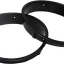 JSP Manufacturing Pair Headlight Bezel Cover for Jeep Wrangler TJ 1997-2006 Headlamp Trim Inserts