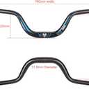 31.8 Bike Handlebar - 25mm, 55mm, 70mm, 90mm,120mm Riser Handlebar - 780mm Aluminium Alloy Mountain Bike Bicycle Handlebars (120mm Rise)