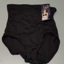 Maidenform Women's High Waist Shaping Brief, Firm Control Shapewear Panty, Cool Comfort Shapewear (Large, Black)