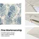 Summer Coastal Pillow Covers 18x18 Set of 2, Blue Beach Nautical Ocean Theme Seahorse Coral Seashell Starfish Throw Pillows Outdoor Cushion Case Decorations for Home Couch Sofa