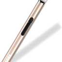REIDEA Candle Lighter Electronic Arc Windproof Flameless USB Rechargeable Lighter with Safe Button for Home Kitchen, S4, Champagne Gold