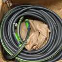 WORKPRO 5/8 IN x 10 FT Garden Hose, Heavy Duty, Flexible, Lightweight Water Hose with Bi-Material 360 Rotation Handle, 3/4" GHT Solid Brass Fittings, for Outdoor, Lawn, Garden & Yard, Car Wash