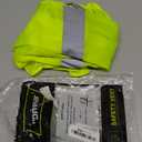 Ironwear 1204FR-L-TP-3-LG ANSI Class 3 Flame Retardant Polyester Long Sleeve Crew Neck SAFETY Shirt with Pocket & 2" Silver Reflective Tape, Lime, Large